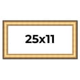 thumbnail image 1 of 25x11 Frame Gold Plein Aire Solid Wood Picture Frame Width 2 Inches | Interior Frame Depth 0.5, 1 of 8