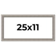thumbnail image 1 of 25x11 Frame Grey Real Wood Picture Frame Width 1.25 inches | Interior Frame Depth 0.5 inches | Hans, 1 of 8