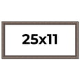 thumbnail image 1 of 25x11 Frame Silver Real Wood Picture Frame Width 1.25 Inches | Interior Frame Depth 0.5 Inches |, 1 of 8