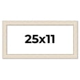 thumbnail image 1 of 25x11 Frame White Real Wood Picture Frame Width 1.75 inches | Interior Frame Depth 0.5 inches |, 1 of 8
