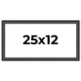 thumbnail image 1 of 25x12 Frame Black Real Wood Picture Frame Width 1.25 inches | Interior Frame Depth 0.5 inches |, 1 of 8