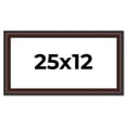 thumbnail image 1 of 25x12 Frame Brown Round Mahogany Solid Wood Picture Frame | 1.625 Inch Moulding Width | with UV, 1 of 8