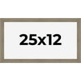 thumbnail image 1 of 25x12 Frame Gray Barnwood Rustic Solid Wood Picture Frame | 1.5 Inch Moulding Width | Includes UV, 1 of 8