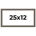 thumbnail image 1 of 25x12 Frame Silver Real Wood Picture Frame Width 1.25 Inches | Interior Frame Depth 0.5 Inches |, 1 of 8