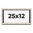 thumbnail image 1 of 25x12 Shadow Box Frame Silver | 1.625 Inches Deep Real Wood Contemporary Shadowbox Display Frame |, 1 of 7