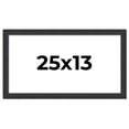 thumbnail image 1 of 25x13 Frame Black Real Wood Picture Frame Width 1.25 Inches | Interior Frame Depth 0.5 Inches |, 1 of 8