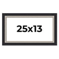 thumbnail image 1 of 25x13 Frame Black Real Wood Picture Frame Width 2.25 Inches | Interior Frame Depth 0.5 Inches |, 1 of 8