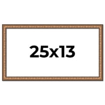 25x13 Frame Gold Real Wood Picture Frame Width 1.25 inches | Interior Frame Depth 0.5 inches |