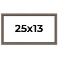 thumbnail image 1 of 25x13 Frame Silver Real Wood Picture Frame Width 1.25 Inches | Interior Frame Depth 0.5 Inches |, 1 of 8