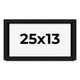thumbnail image 1 of 25x13 Shadow Box Black Solid Wood Display Picture Frame | 1 Inch Rabbet Depth | | 1.375 Inch, 1 of 4