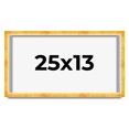 thumbnail image 1 of 25x13 Shadow Box Frame Gold | 1.625 Inches Deep Real Wood Traditional Shadowbox Display Frame | UV, 1 of 5