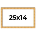 thumbnail image 1 of 25x14 Frame Gold Rustic Solid Wood Picture Frame | 1.25 Inch Wide Moulding | Rustique Gold, 1 of 8
