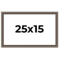 thumbnail image 1 of 25x15 Frame Silver Real Wood Picture Frame Width 1.25 Inches | Interior Frame Depth 0.5 Inches |, 1 of 8
