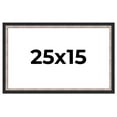 thumbnail image 1 of 25x15 Frame Silver Real Wood Picture Frame Width 1.25 Inches | Interior Frame Depth 0.75 Inches |, 1 of 8