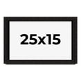 thumbnail image 1 of 25x15 Shadow Box Black Solid Wood Display Picture Frame | 1 Inch Rabbet Depth | | 1.375 Inch, 1 of 4