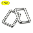 thumbnail image 1 of 25x15mm Rectangle Buckles Zinc Alloy Silver Tone 8Pack, 1 of 5