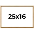 thumbnail image 1 of 25x16 Frame Beaded Gold Solid Wood Picture Frame | 0.75 Inches Moulding Width | Liscio Oro, 1 of 8