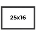 thumbnail image 1 of 25x16 Frame Black Real Wood Picture Frame Width 1.25 Inches | Interior Frame Depth 0.5 Inches |, 1 of 8