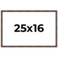 thumbnail image 1 of 25x16 Frame Brown Bamboo with Dark Coffee/Walnut Finish | Solid Wood Picture Frame Width 0.75, 1 of 8