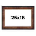 thumbnail image 1 of 25x16 Frame Brown Walnut Gold Ornate Trim Solid Wood Plein Air Picture Frame | 3 Inch Moulding, 1 of 8