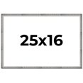 thumbnail image 1 of 25x16 Frame Silver Picture Frame - Complete Modern Photo Frame Includes UV Acrylic Shatter Guard, 1 of 8