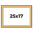 thumbnail image 1 of 25x17 Frame Gold Plein Aire Solid Wood Picture Frame Width 2 Inches | Interior Frame Depth 0.5, 1 of 8