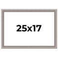 thumbnail image 1 of 25x17 Frame Grey Real Wood Picture Frame Width 1.25 inches | Interior Frame Depth 0.5 inches | Hans, 1 of 8