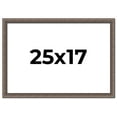 thumbnail image 1 of 25x17 Frame Silver Real Wood Picture Frame Width 1.25 Inches | Interior Frame Depth 0.5 Inches |, 1 of 8