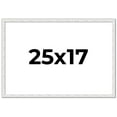 thumbnail image 1 of 25x17 Frame White Real Wood Picture Frame Width 0.75 inches | Interior Frame Depth 0.5 inches |, 1 of 8
