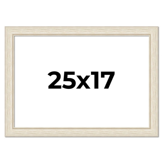 25x17 Frame White Real Wood Picture Frame Width 1.75 inches | Interior Frame Depth 0.5 inches |