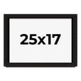 thumbnail image 1 of 25x17 Shadow Box Black Solid Wood Display Picture Frame | 1 Inch Rabbet Depth | | 1.375 Inch, 1 of 4