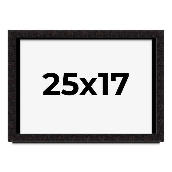 25x17 Shadow Box Black Solid Wood Display Picture Frame | 1 Inch Rabbet Depth | | 1.375 Inch