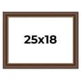 thumbnail image 1 of 25x18 Copper and Brown Real Wood Picture Frame Width 2 inches | Interior Frame Depth 0.5 inches |, 1 of 8