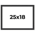 thumbnail image 1 of 25x18 Frame Black Real Wood Picture Frame Width 1.25 Inches | Interior Frame Depth 0.5 Inches |, 1 of 8