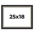 thumbnail image 1 of 25x18 Frame Black Real Wood Picture Frame Width 2.25 Inches | Interior Frame Depth 0.5 Inches |, 1 of 8