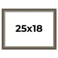 thumbnail image 1 of 25x18 Frame Brown Solid Wood Picture Frame | 1.75 Inch Moulding Width | Austin Frame Complete with, 1 of 8
