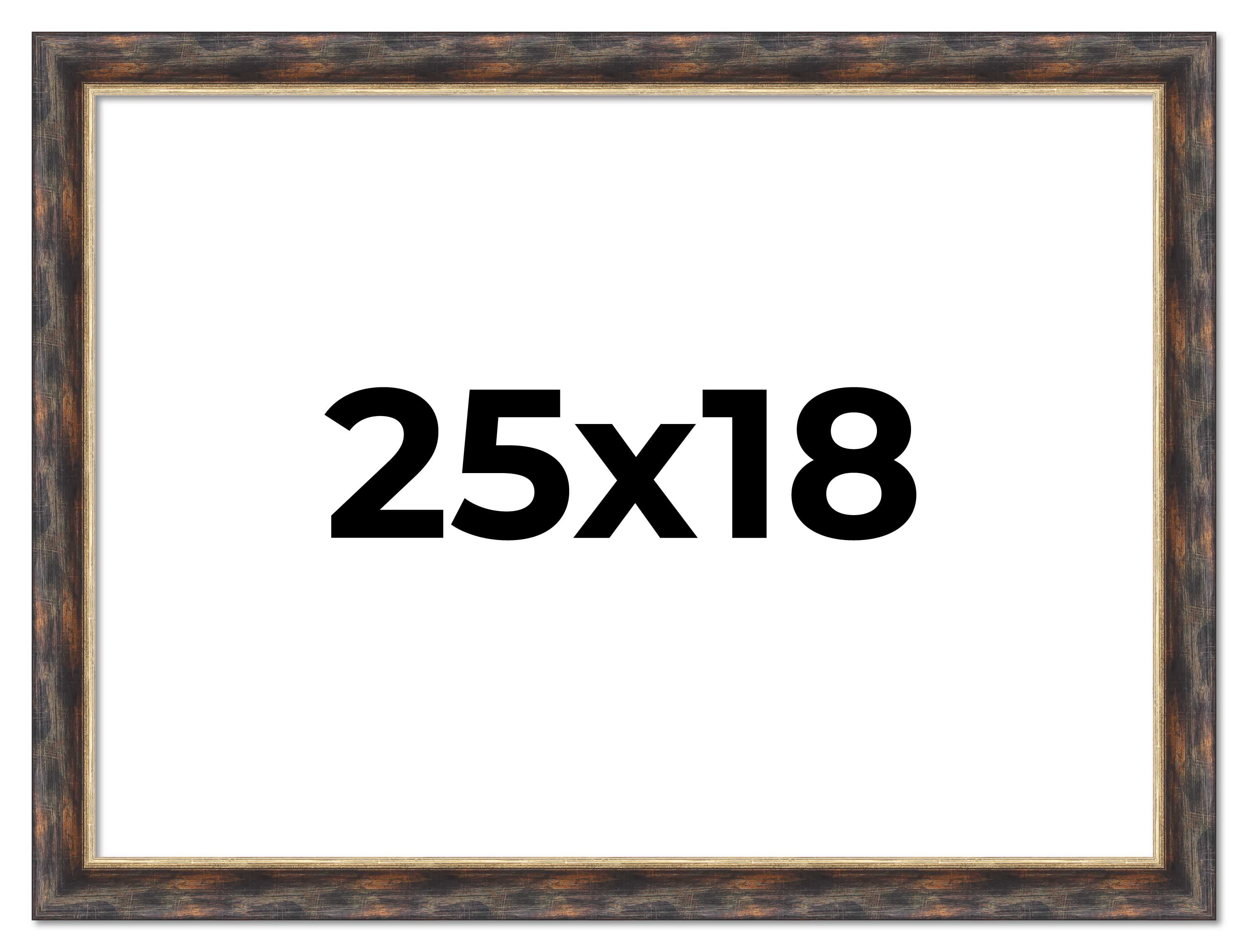 25x18 Frame Gold Real Wood Picture Frame Width 1.5 inches | Interior ...