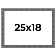 thumbnail image 1 of 25x18 Frame Silver Black Rustic Sonoma Solid Wood Picture Frame | 1.5 Inch Moulding Width |, 1 of 8