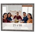thumbnail image 1 of 25x18 Frame Silver Grey Distressed Solid Wood Picture Frame | 0.75 Inch Moulding Width | Interior, 1 of 8