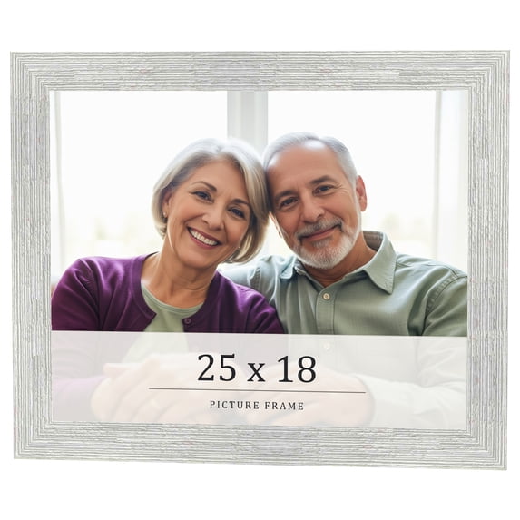 25x18 Frame White Real Wood Picture Frame Width 1.5 inches | Interior Frame Depth 0.5 inches | Barn