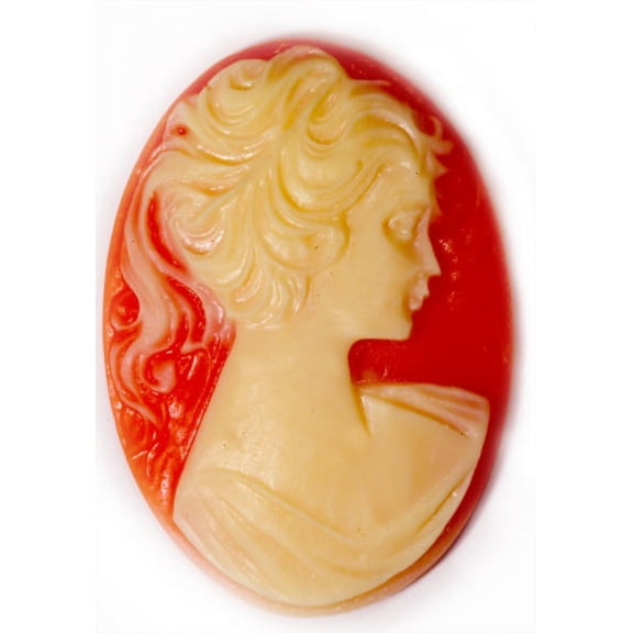 25x18mm Oval Fashion Cameo Lady Victoria - Pack of 2