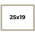 thumbnail image 1 of 25x19 Frame Grey Solid Wood Picture Frame Width 1 Inches | Interior Frame Depth 0.5 Inches |, 1 of 8
