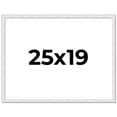 thumbnail image 1 of 25x19 Frame White Real Wood Picture Frame Width 0.75 inches | Interior Frame Depth 0.5 inches |, 1 of 8