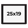 thumbnail image 1 of 25x19 Shadow Box Black Solid Wood Display Picture Frame | 1 Inch Rabbet Depth | | 1.375 Inch, 1 of 4