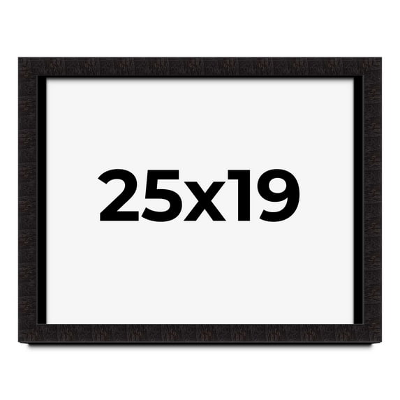 25x19 Shadow Box Black Solid Wood Display Picture Frame | 1 Inch Rabbet Depth | | 1.375 Inch