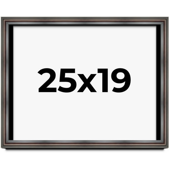25x19 Shadow Box Frame Brown Cherry | 2.625 Inches Deep Pine Wood Traditional Shadowbox Display