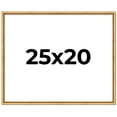 thumbnail image 1 of 25x20 Frame Beaded Gold Solid Wood Picture Frame | 0.75 Inches Moulding Width | Liscio Oro, 1 of 8