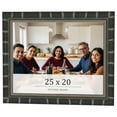 thumbnail image 1 of 25x20 Frame Black Bamboo Solid Wood Picture Frame Width 1.5 Inches | Interior Frame Depth 0.5, 1 of 8