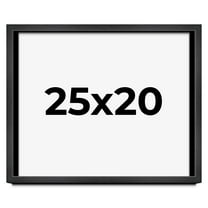 25x20 Frame Black Charcoal Grey Wood Textured Picture Frame | 0.75 Inch Moulding Width | Gunmetal