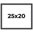 thumbnail image 1 of 25x20 Frame Black Real Wood Picture Frame Width 1.25 inches | Interior Frame Depth 0.5 inches |, 1 of 8